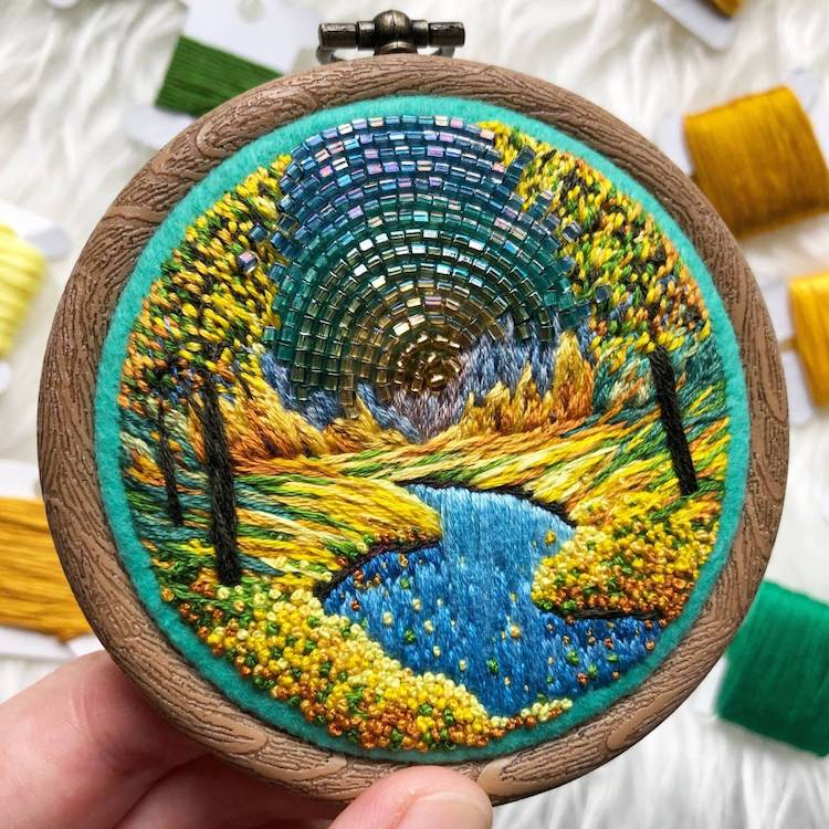 Bead Work Embroidery by Ksenia Zimenko