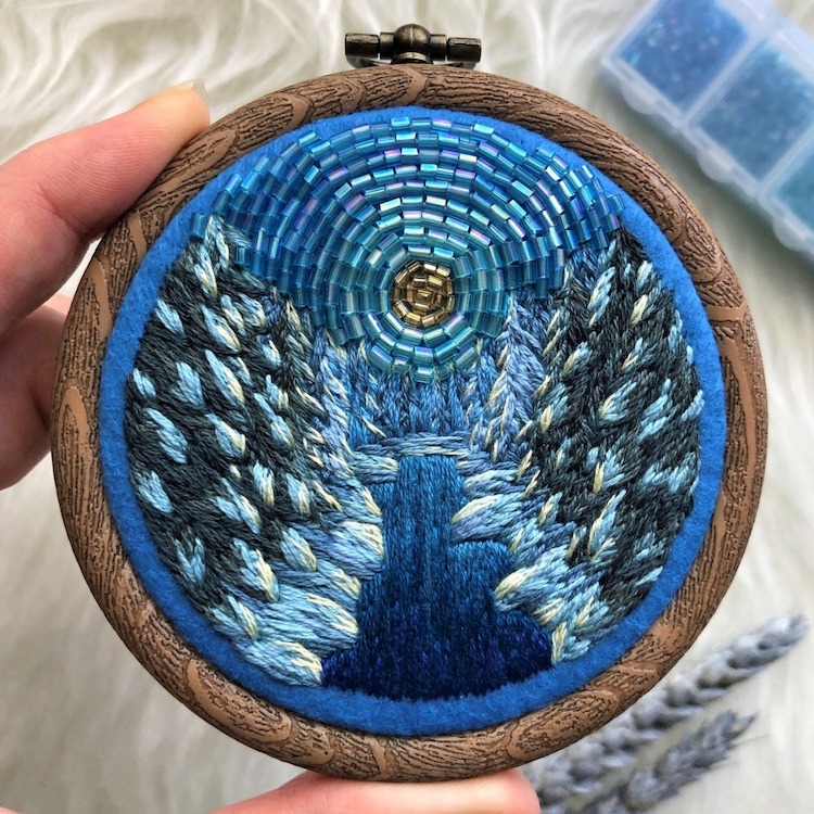 Bead Work Embroidery by Ksenia Zimenko