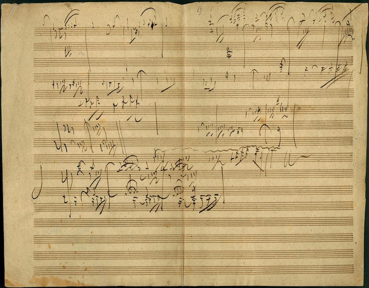 Beethoven's Manuscript for Piano Sonata