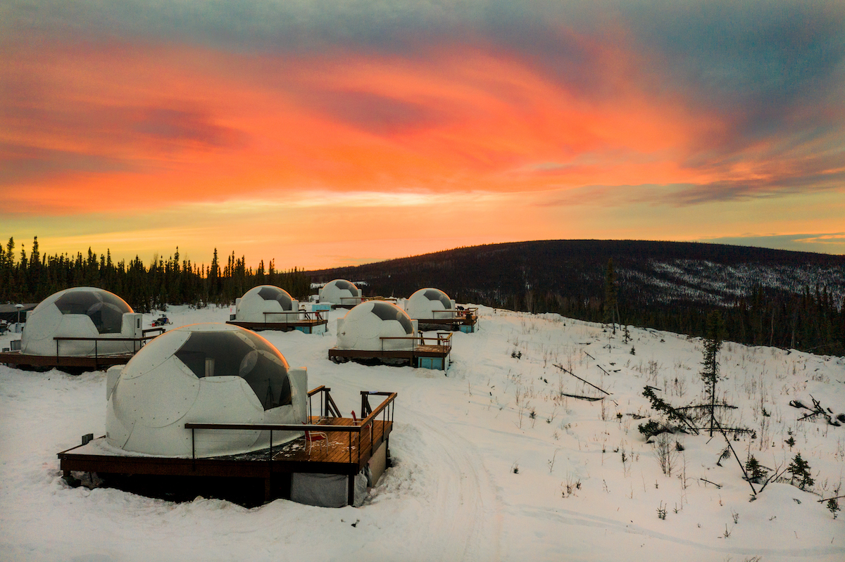 Get the Perfect View of the Northern Lights From These Geodesic Igloos