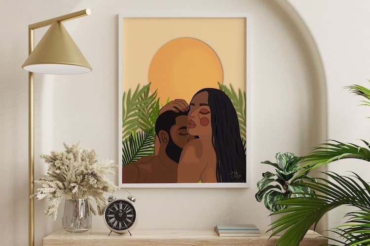 Black Love Art Print