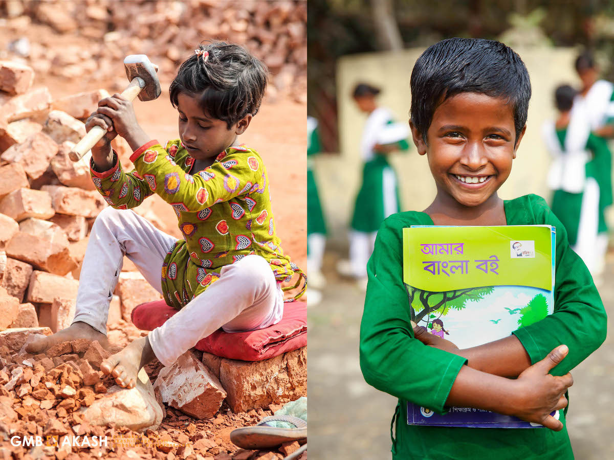 antes y después del trabajo infantil en bangladesh
