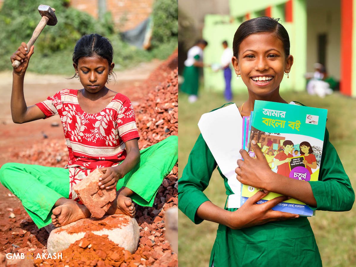 antes y después del trabajo infantil en bangladesh