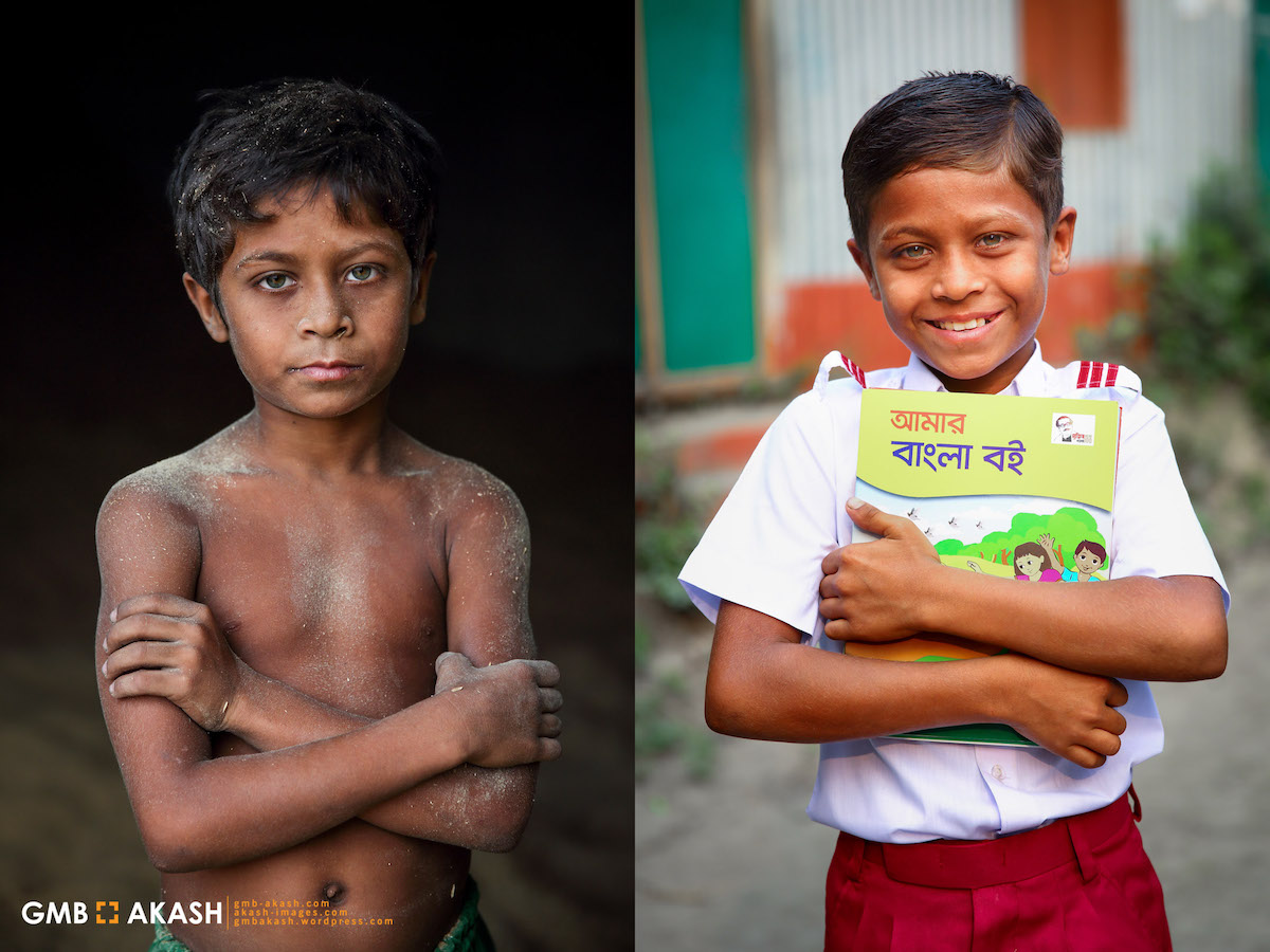 antes y después del trabajo infantil en bangladesh