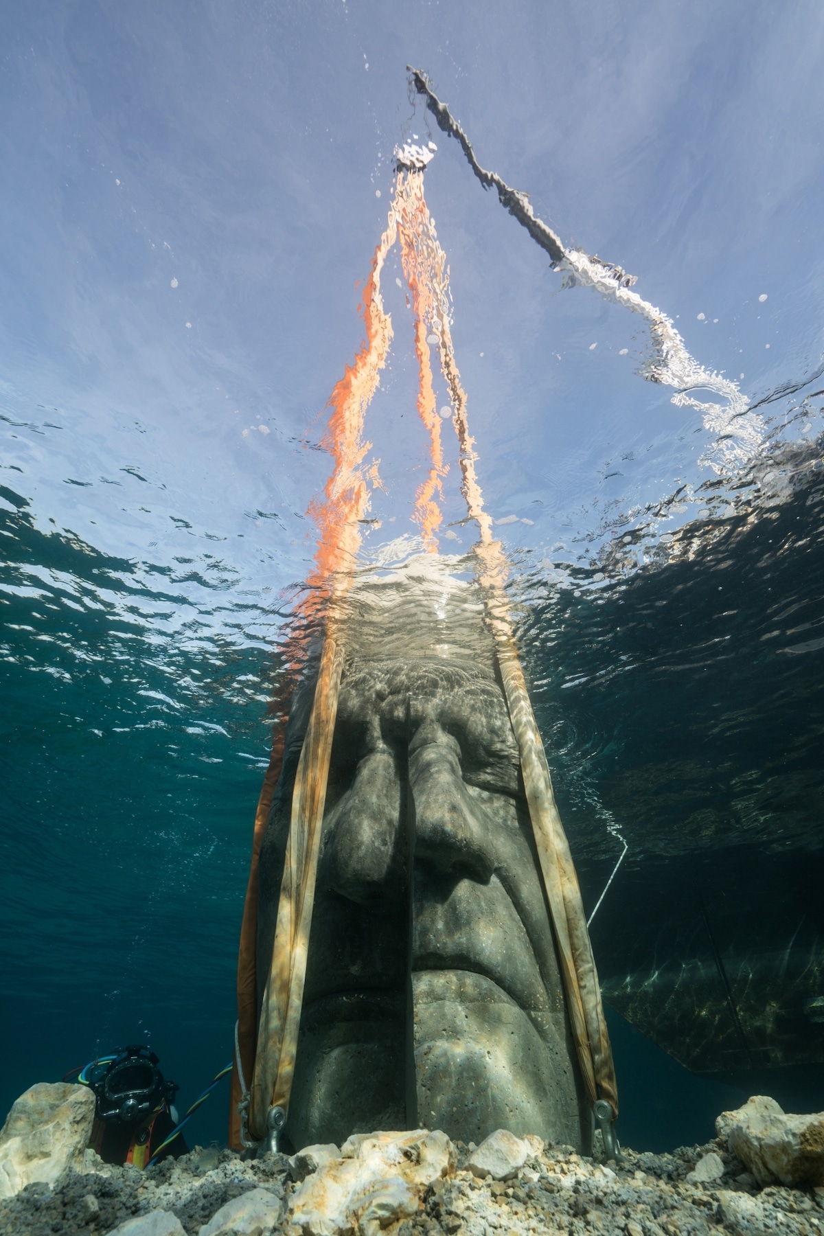 Jason deCaires Taylor’s Cannes Underwater Museum Features Monumental Submerged Masks 