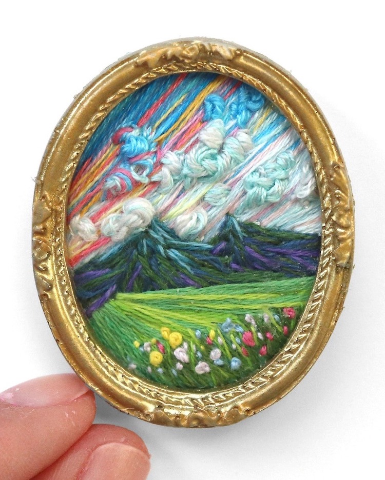 Landscape Embroidery by Carolina Torres