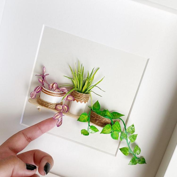 Miniature Paper Plants by Craftifact