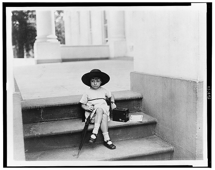 Waiting for the President Box Brownie Camera