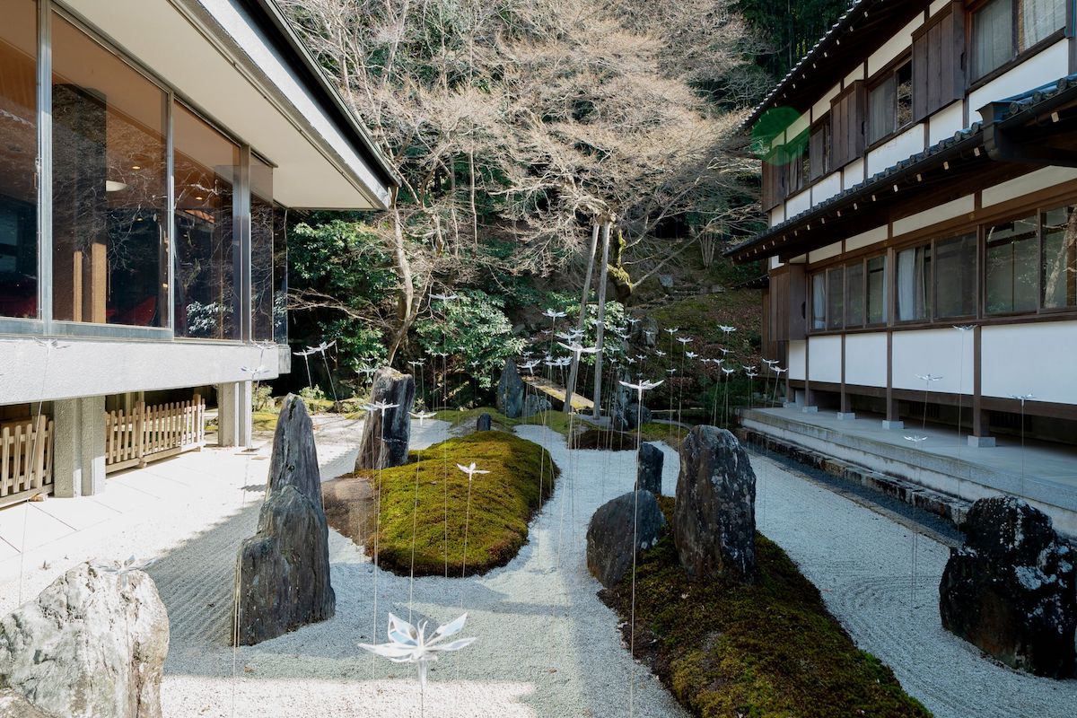 Delicate Transparent Flowers Are Blooming in This Kyoto Temple