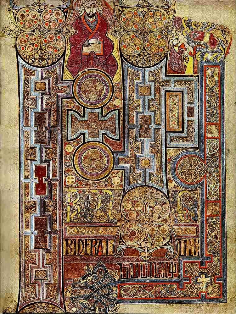 Book of Kells Illuminated Manuscript Ireland Celtic