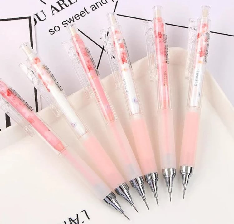 Cherry blossom mechanical pencils