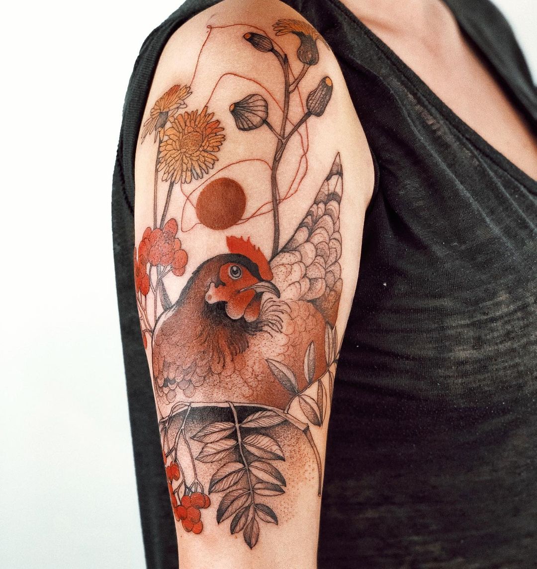 tatuajes de naturaleza surrealista por Dzo Lamka