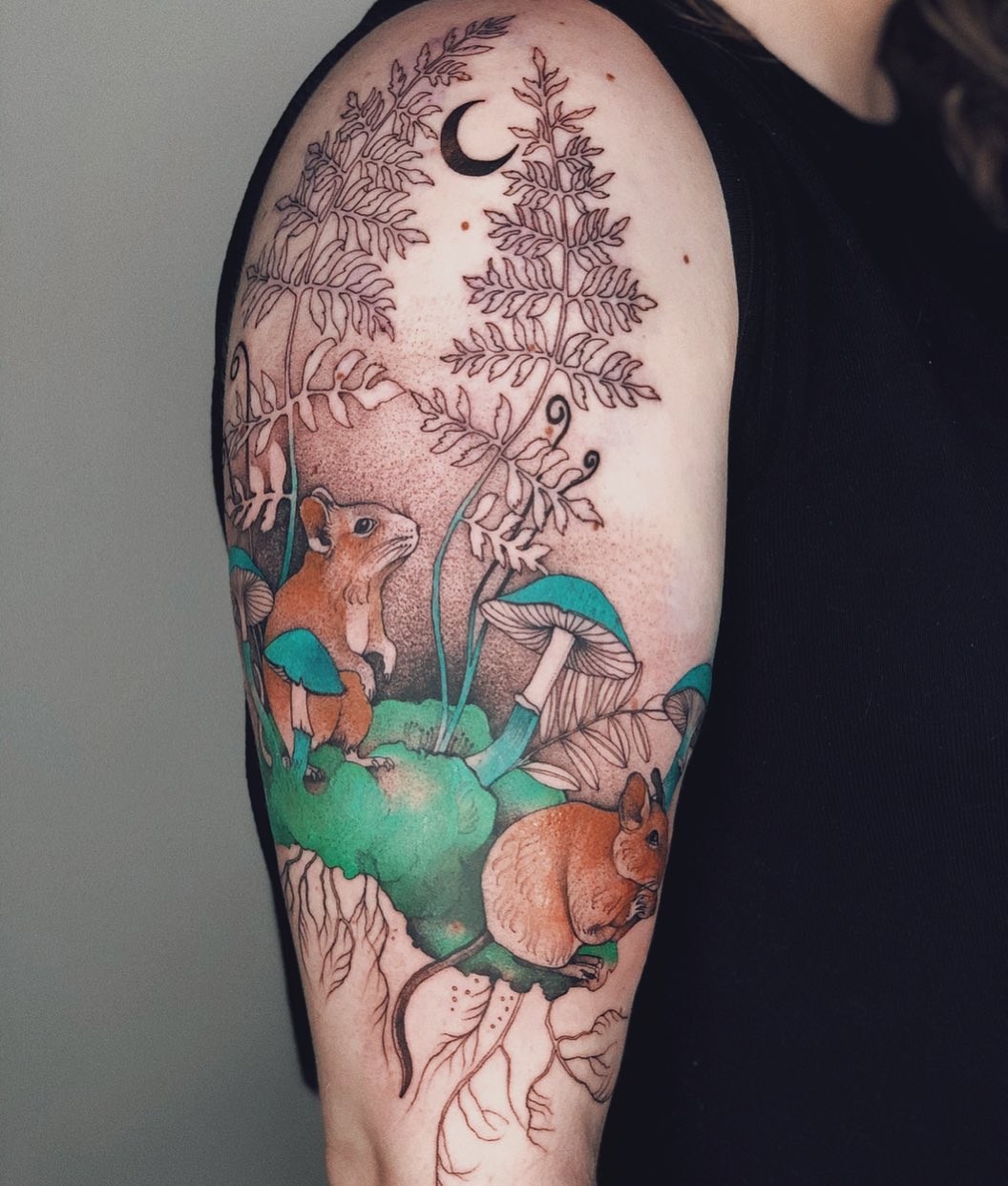 tatuajes de naturaleza surrealista por Dzo Lamka