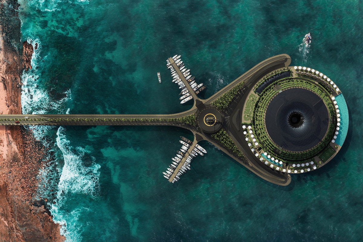 This Architect Designed a Conceptual Eco-Floating Hotel in Qatar