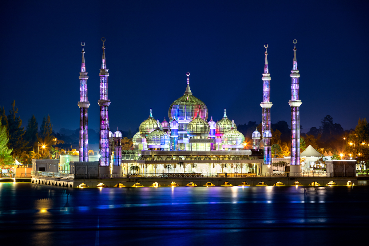 Mezquita de Cristal en Wan Man, Terengganu, Malasia