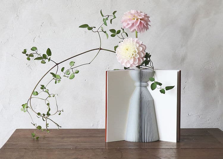 Flowery Tale Book Vase