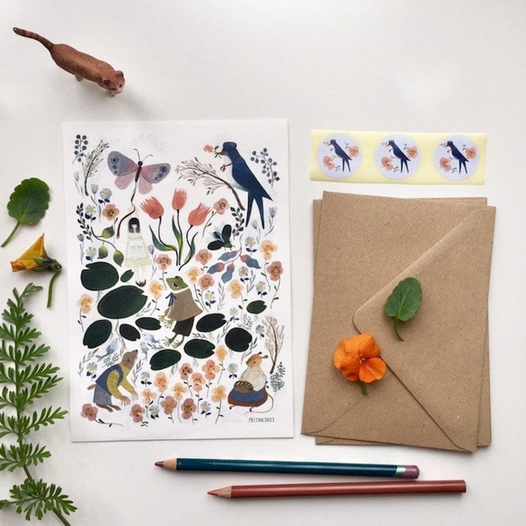 Forest Creature Stationery Set