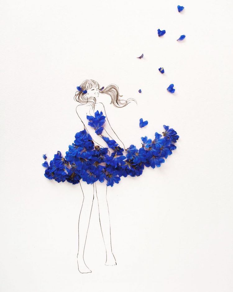 Fashion Illustration by Hanaco Hanasakura