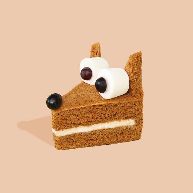 perro de pastel