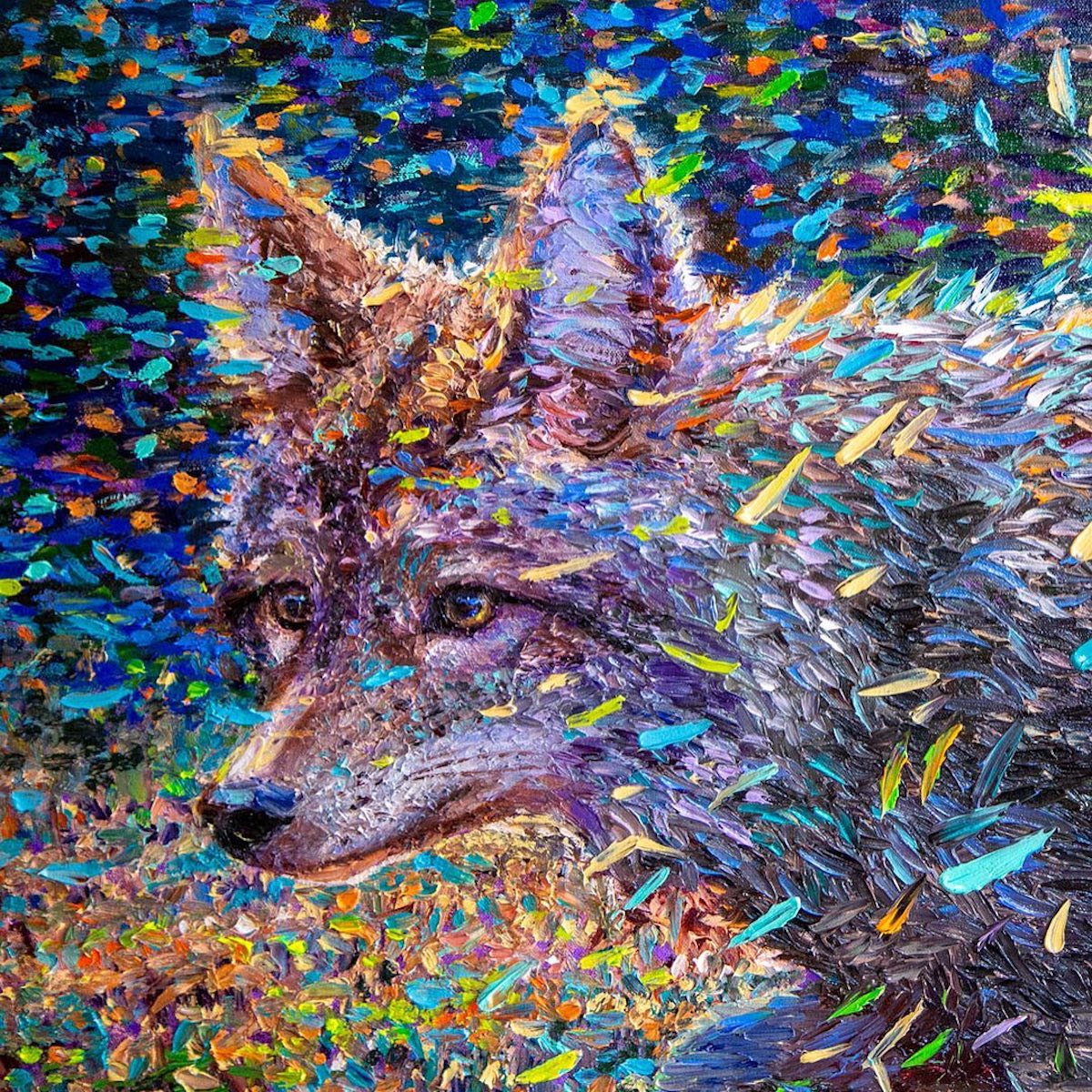 Finger Painting by Iris Scott