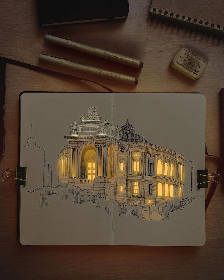 Pen  Ink Urban Sketching Series  Drawing An European Old Building   YouTube