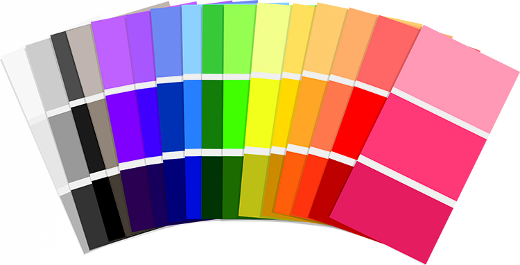 Collage of paint chips