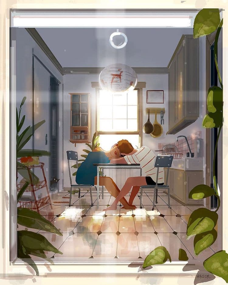 Heartwarming Digital Illustrations by Pascal Campion