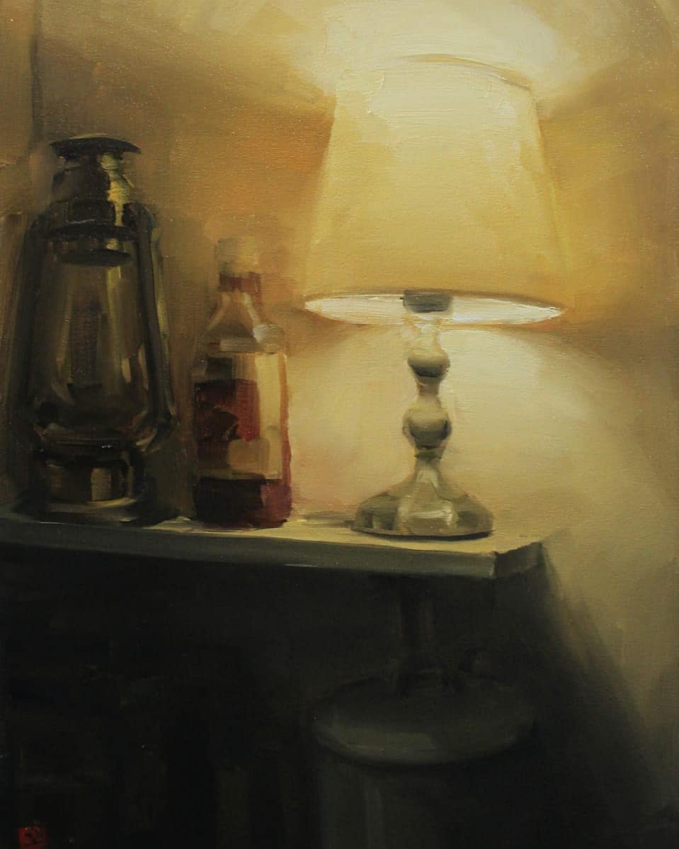 Atmospheric Indoor Oil Paintings by Sasha Hartslief