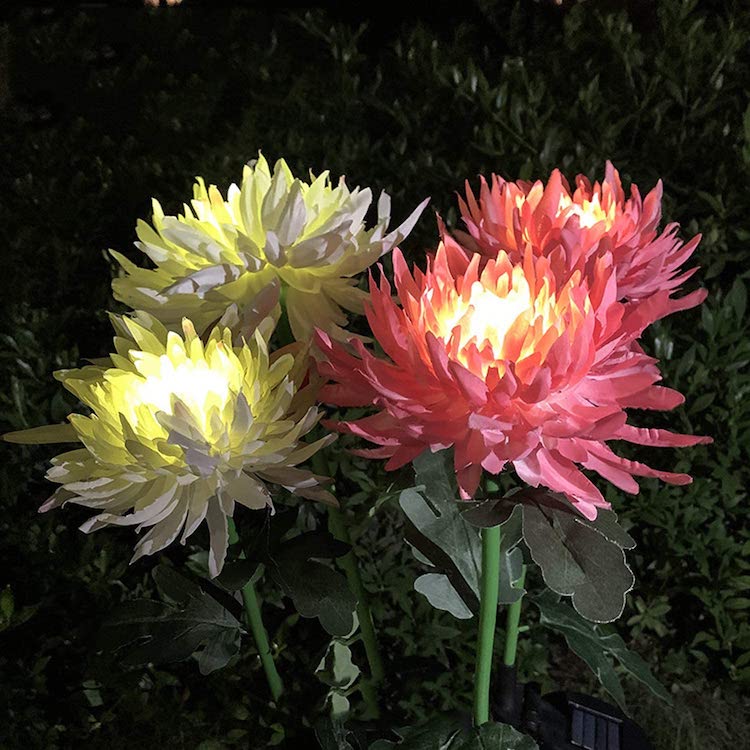 Solar Powered Flower Lights