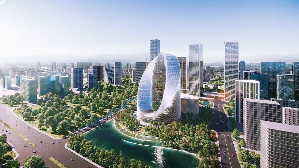 BIG Designs Infinity Loop, An O-Shaped Tower for Hangzhou