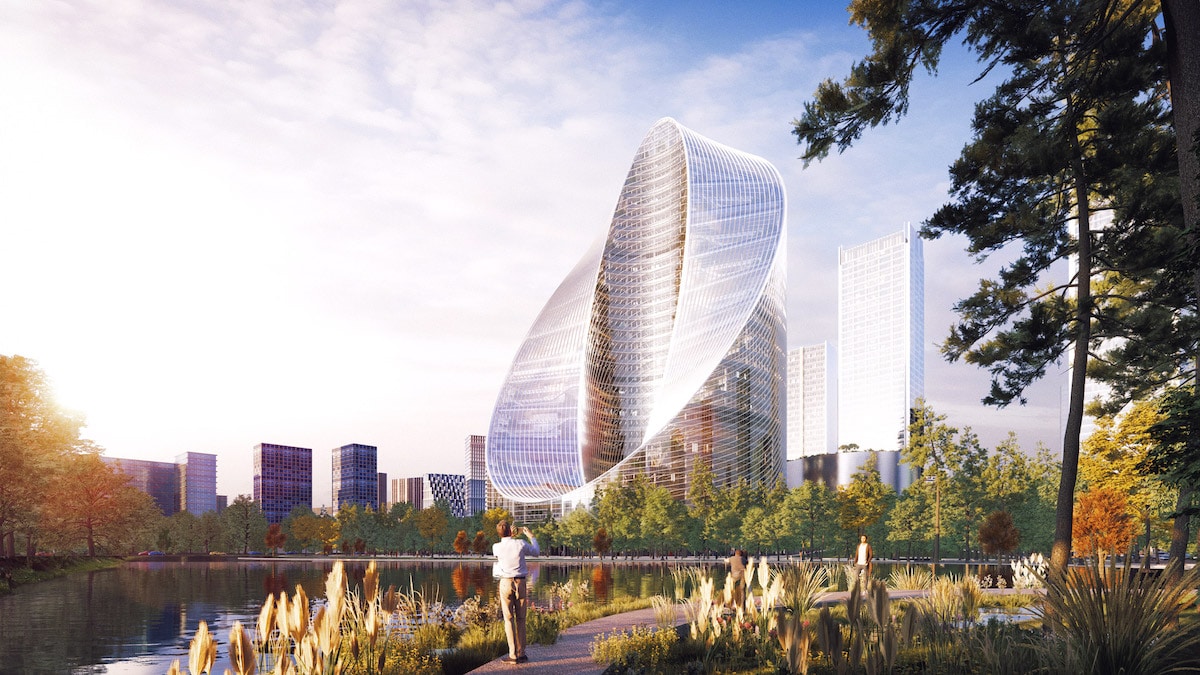 BIG Designs Infinity Loop, An O-Shaped Tower for Hangzhou