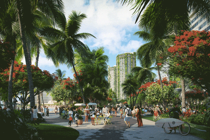 Honolulu after WATG imagines Guerilla Greening