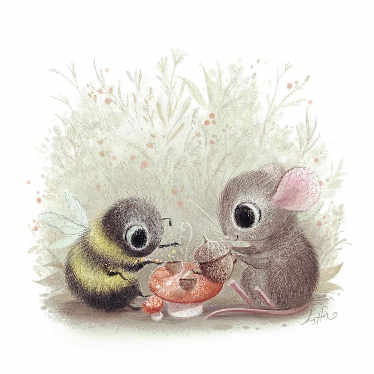 1000+ cute animal illustrations From whimsical to realistic