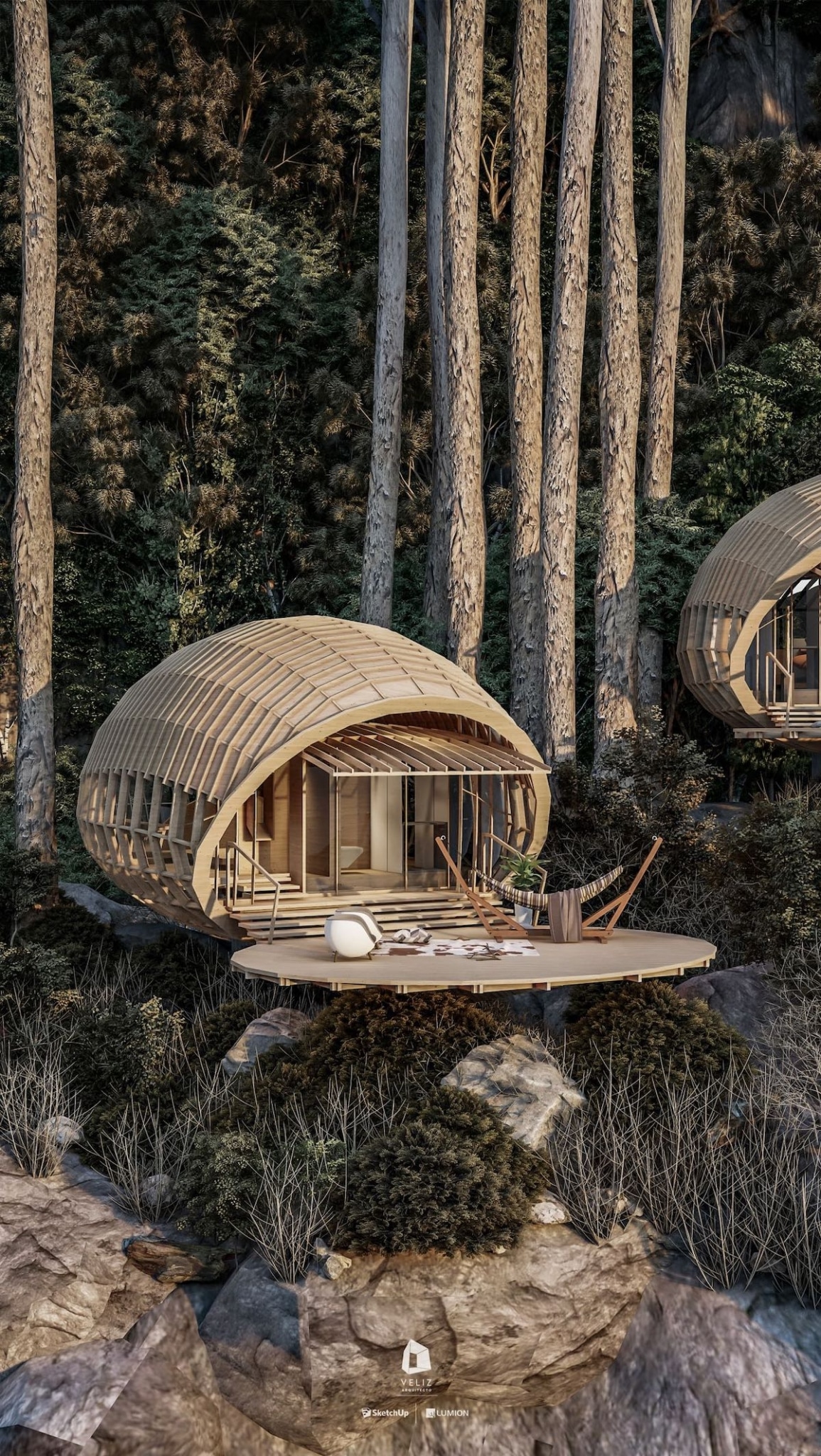 Architects Design Conceptual Cocoon Cabins on this Cuban Mountain Range