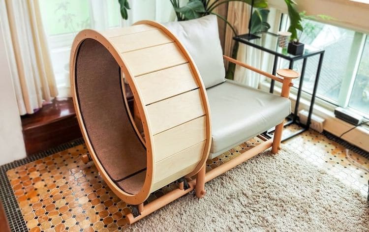 Cat Exercise Wheel Loveseat by Catham City