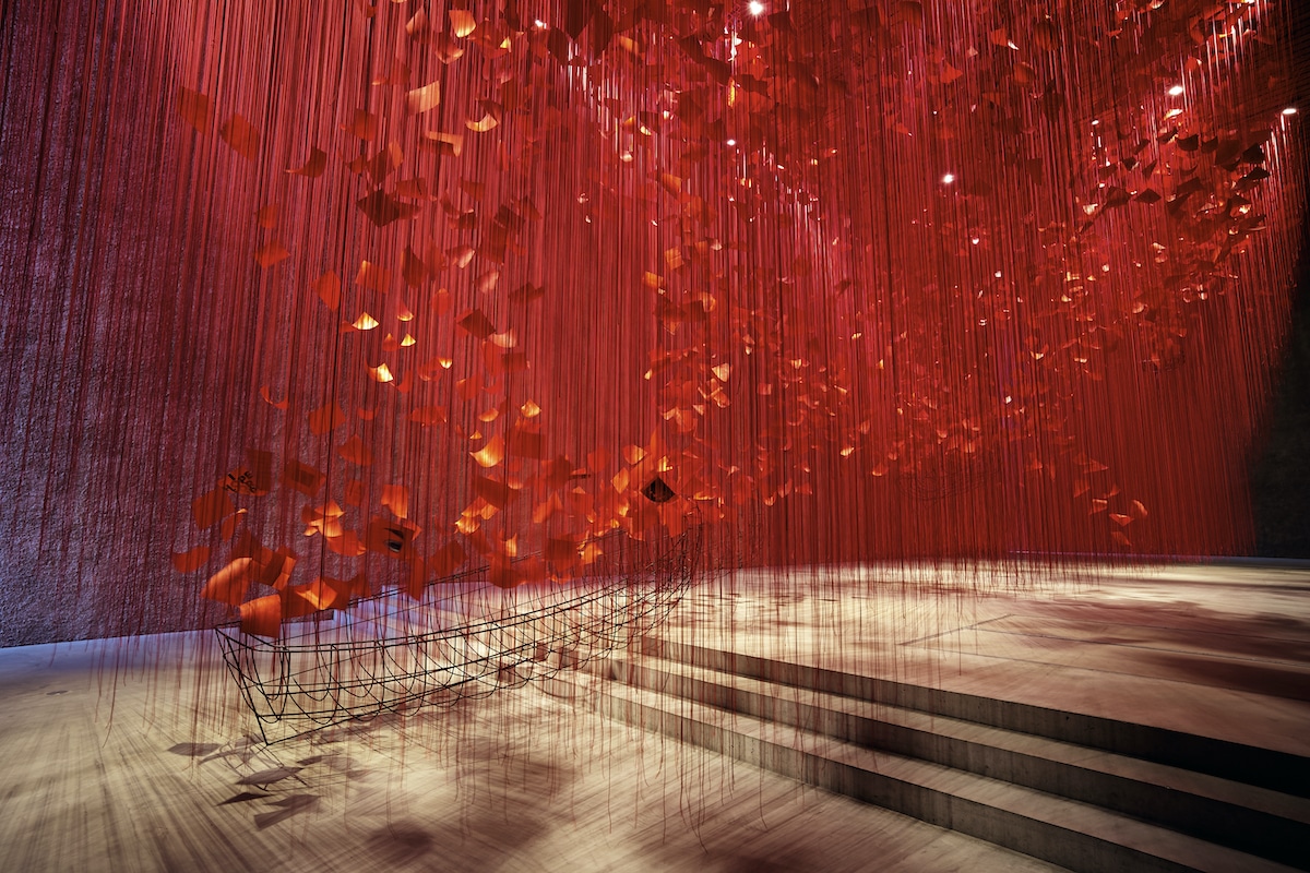 Chiharu Shiota "I Hope..." Thread Art Installation at Konig Galerie