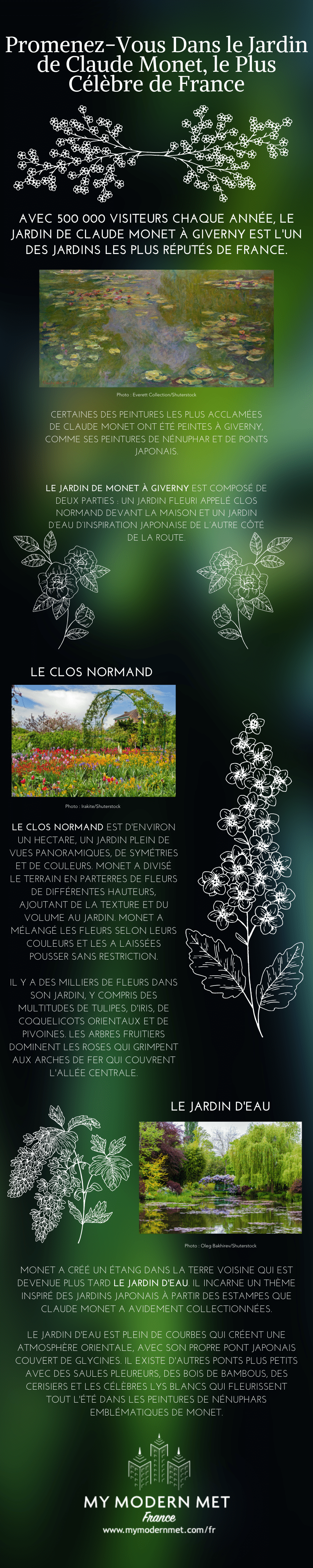 Claude Monet infographie My Modern Met