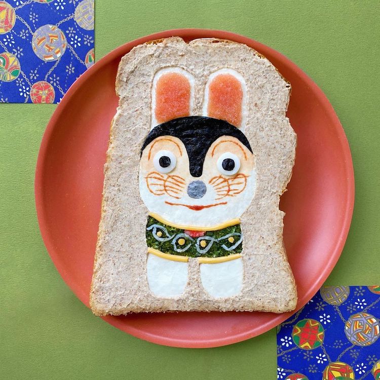 Toast Art par Manami Sasaki