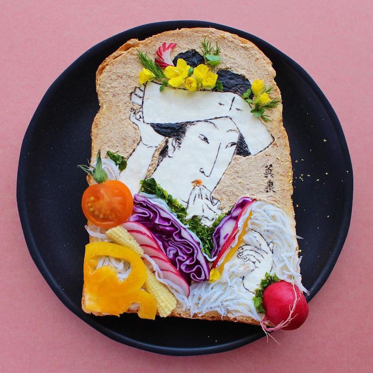 Toast Art par Manami Sasaki