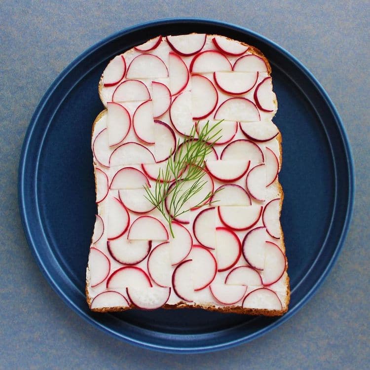 pan tostado decorado por Manami Sasaki