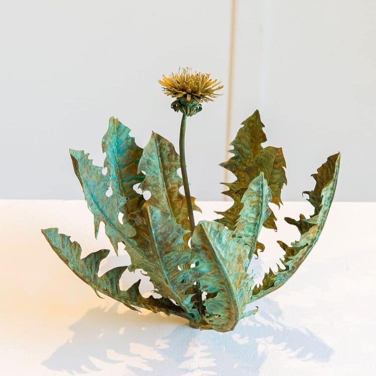 Metal Dandelion Sculptures by Shota Suzuki
