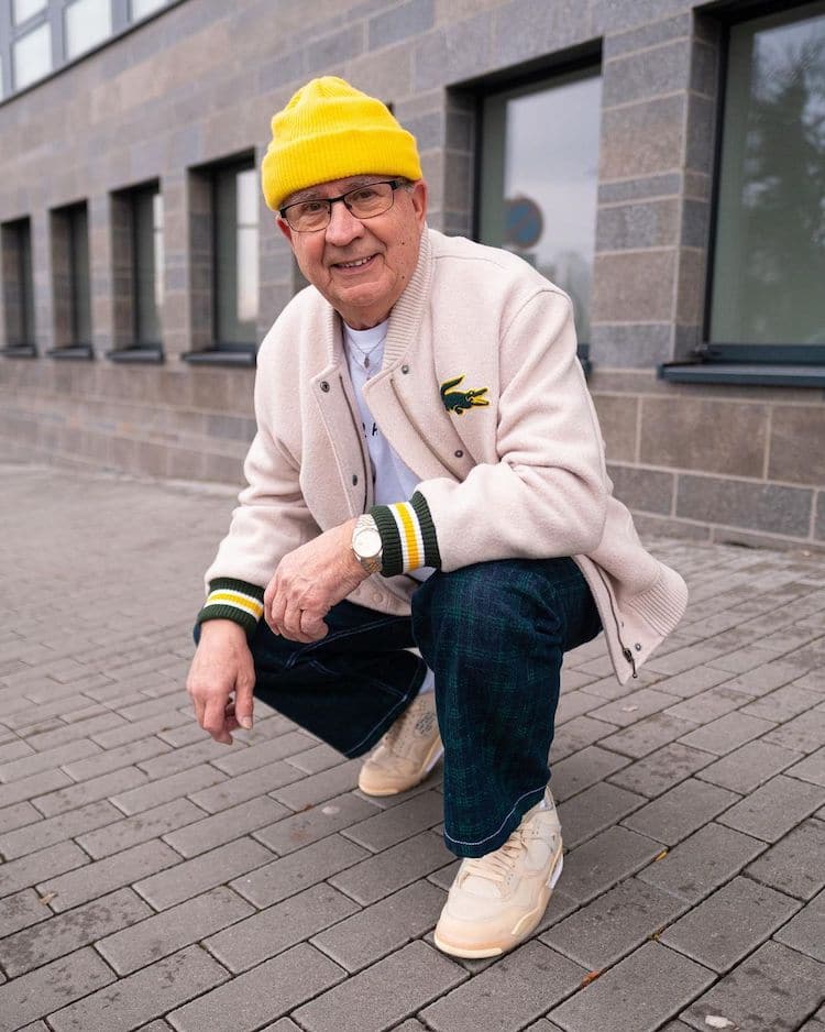 75 Year Old Grandpa Shows There s No Limit To Senior Style