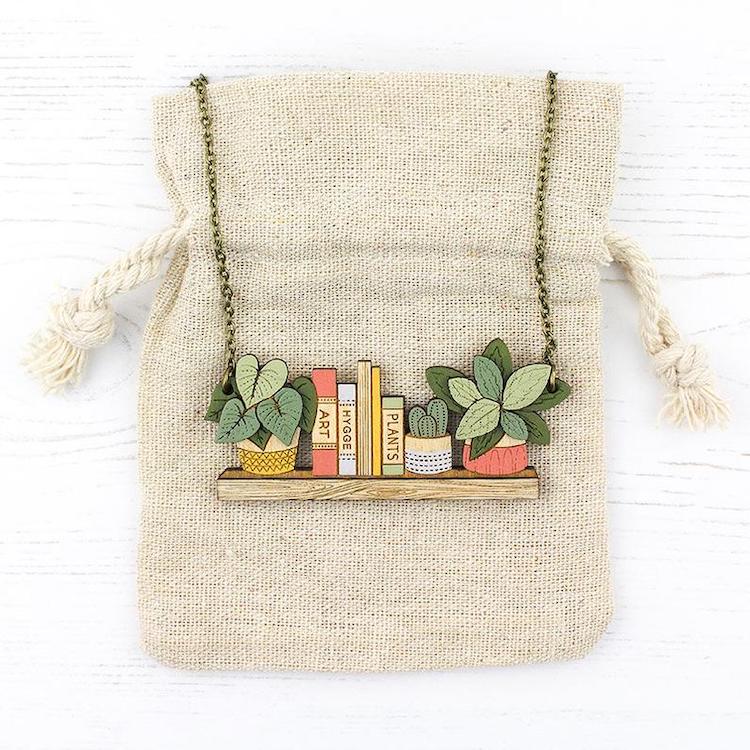 Houseplant Wooden Jewelry by Layla Amber