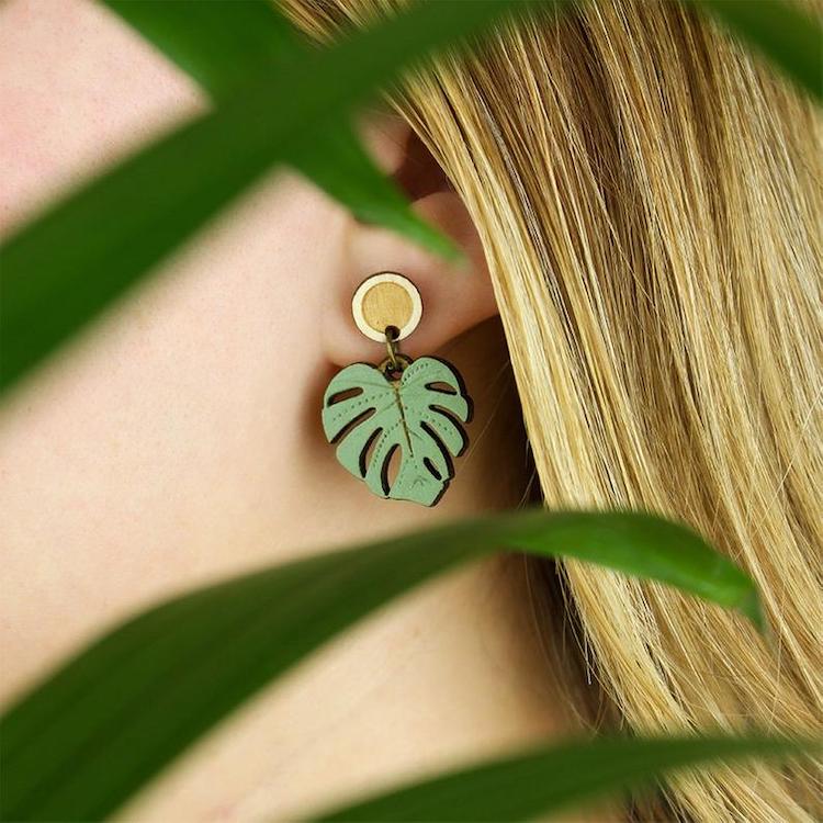 Houseplant Wooden Jewelry by Layla Amber