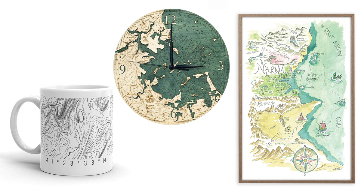 13 Map Gifts on Etsy to Commemorate the Places You Love