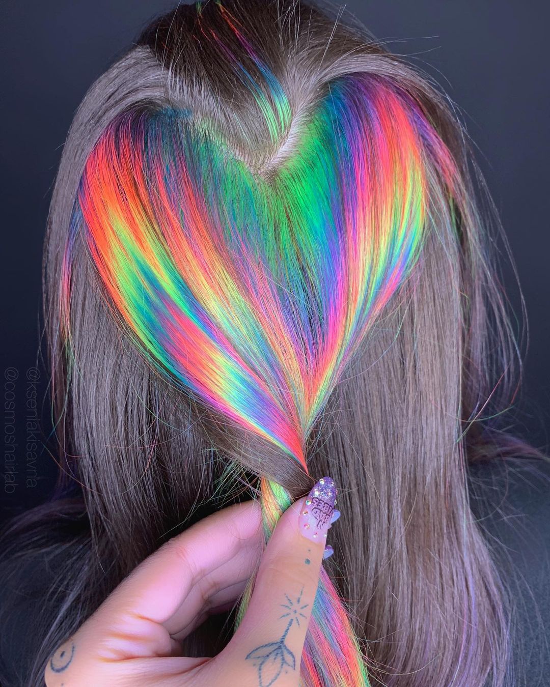 cabello arcoiris