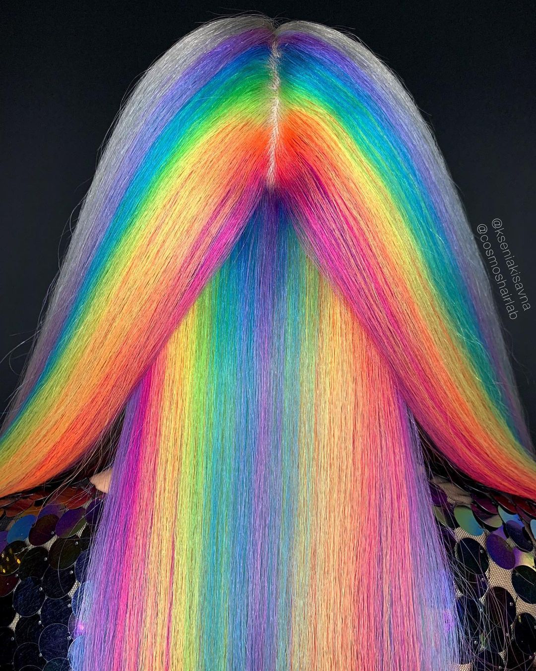 cabello arcoiris