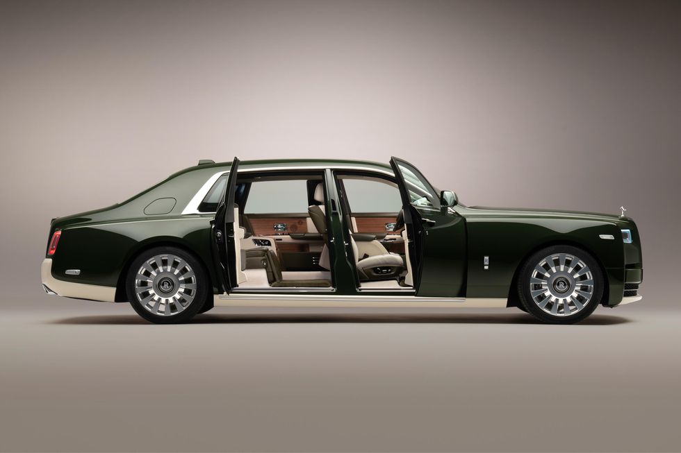 Rolls-Royce and Hermès Phantom Oribe with Doors Open