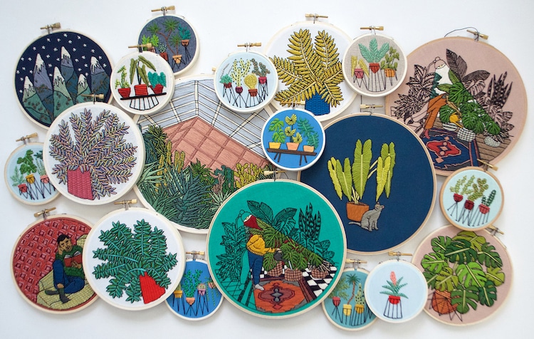 Embroidery Artist Sarah K. Benning on Top Artist Podcast