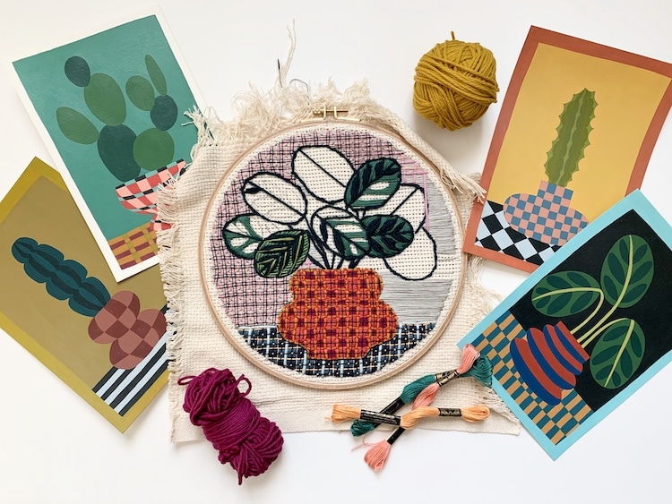 Embroidery Artist Sarah K. Benning on Top Artist Podcast
